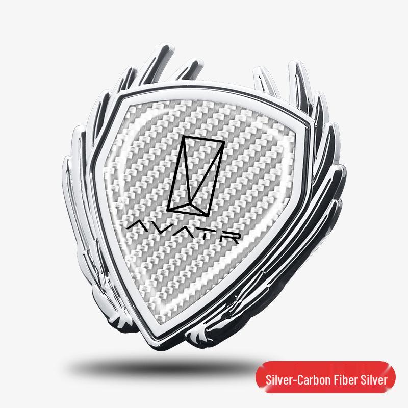 Avatr Auto Metall Flügel Emblem für Modell 06, 07, 11, 12 – Seitenfenster Logo Aufkleber Dekoration