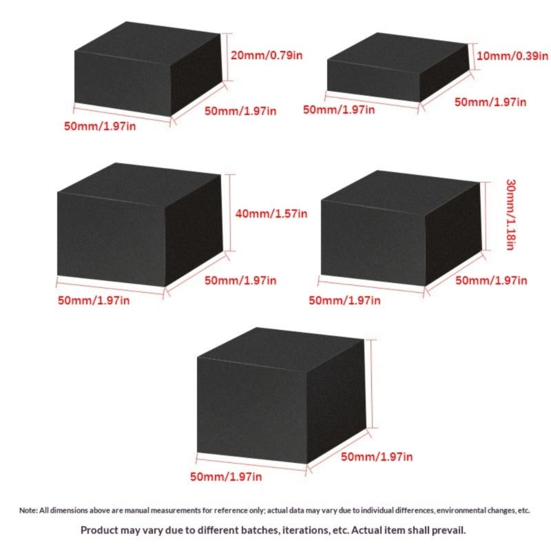 4Pcs Adhesive Back Sponge Height Increasing Vibration Damper Pad Enhancing Viewing Angles And Cooling For Home Theaters