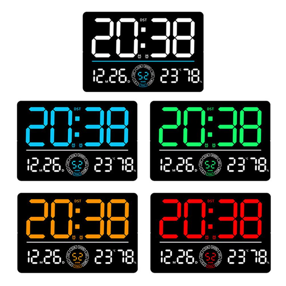 A Must Have Modern Decor Item This LED Digital Wall Clock Combines Style And Functionality With Its Comprehensive Display