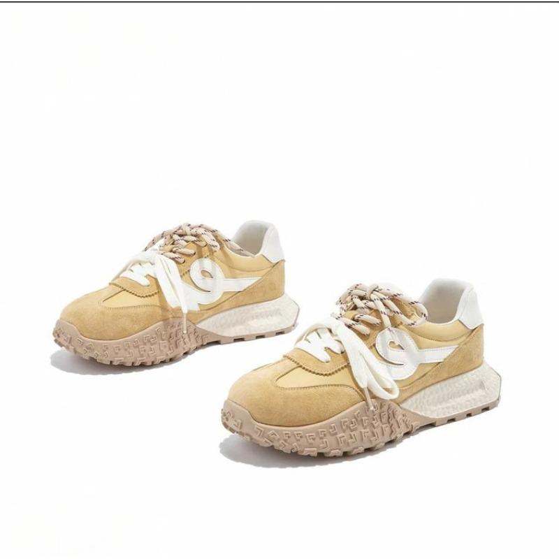 Retro płaskie jesienne nowe buty na platformie damskie wszechstronne modne codzienne buty sportowe