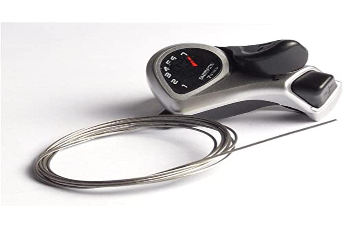 

Shimano Tourney Thumb Shifter 7-Speed Plus, Silver, 524-00090/SL-TX50-7R