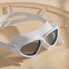 Adjustable Swimming Goggles Adults Big Frame With Earplugs Swim Glasses Men Women Professional HD Anti-fog Silicone Goggles Pool