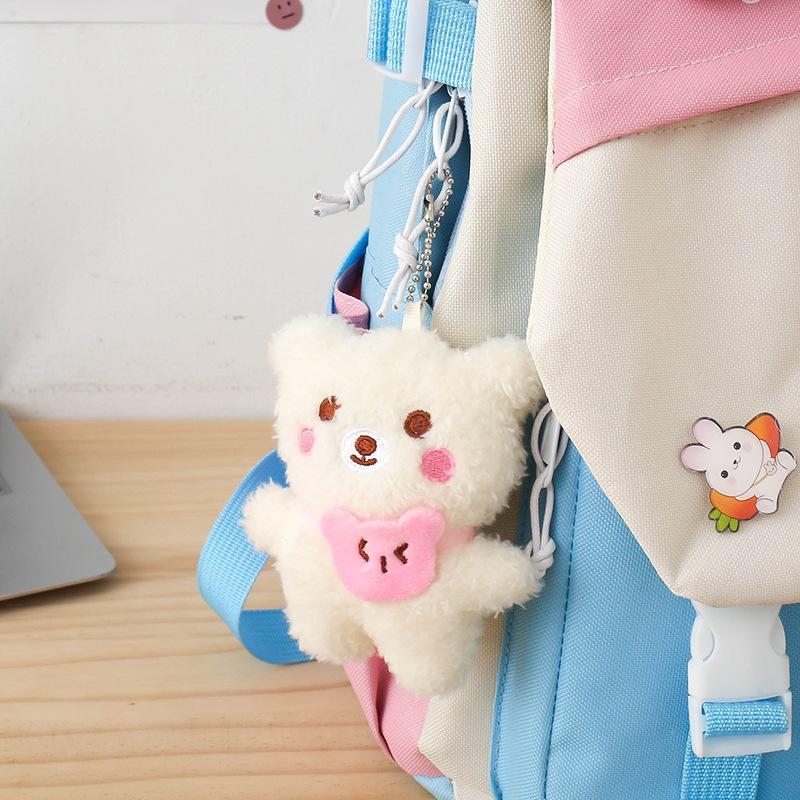 

Модный школьный рюкзак Контрастный цвет школьного рюкзака Женский рюкзак для начальной школы Рюкзак для ученика средней школы Кампусный набор из пяти предметов Холщовый повседневный рюкзак