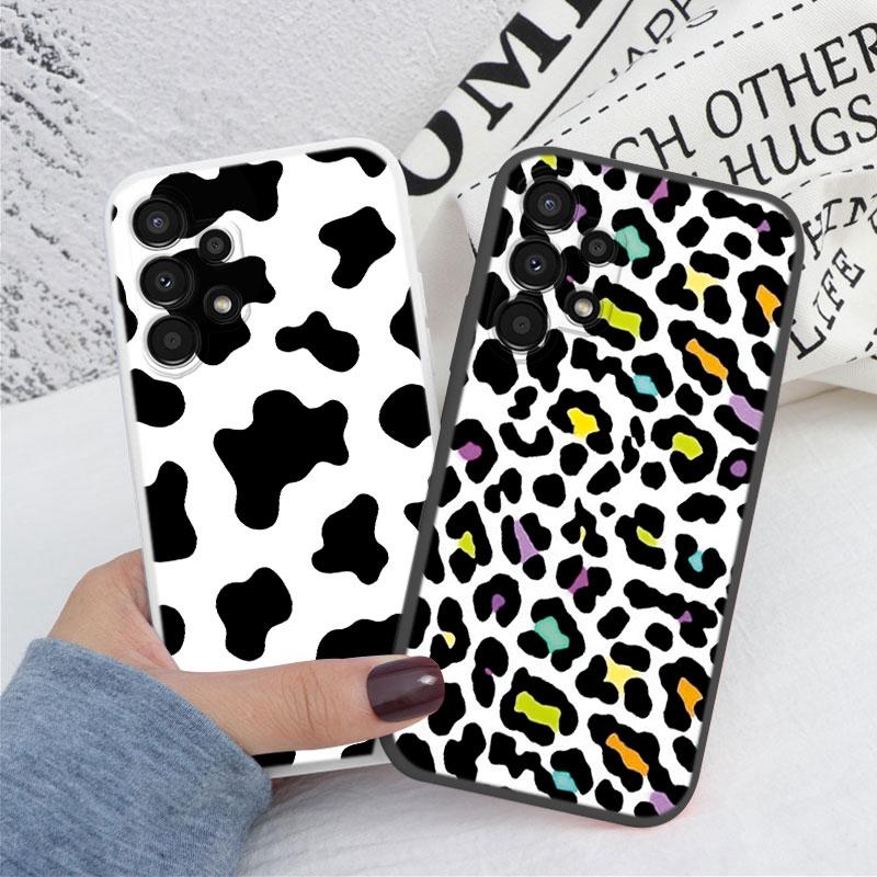 For Samsung Galaxy A13 4G A 13 5G Phone Case Fashion Leopard Print Pattern Soft Silicone Funda For Samsung A36 A15 A25 A35 Cover