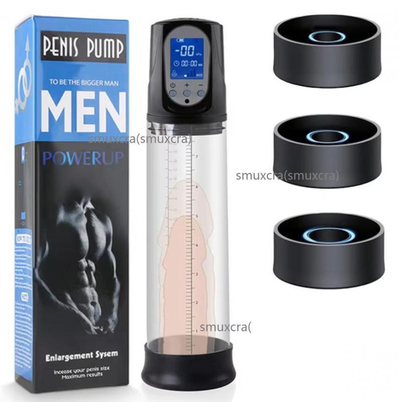 Automatic Electric Vacuum Pump Thicken Penis Enlargement Enhancer Penis Sucker Sex Toys for Male Masturbate Pressure Training 18