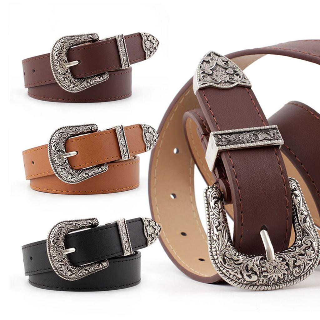 Unique Waist Belt Leopard Print Chain for Cowboy Cowgirl Stylish Hot Buckle Retro Hot Buckle Waist Chain Belt