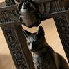 Egyptian Cat Statue Ancient Egypt Inspired Figurine 3D Printed Cat Decor for Home
