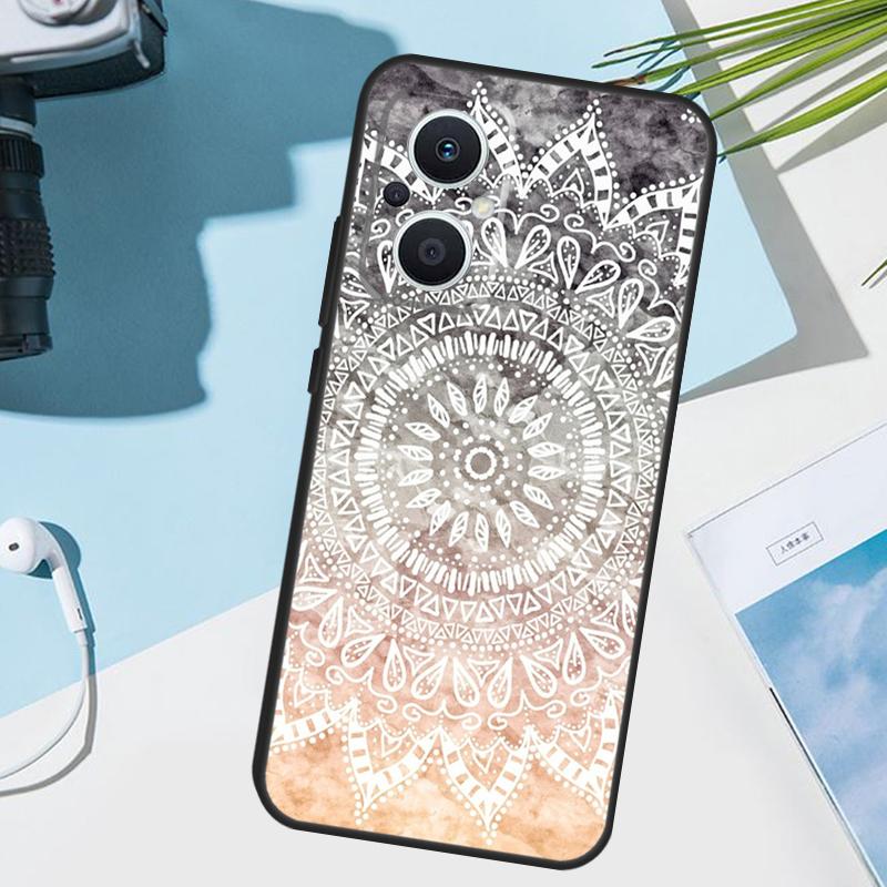 Elegant Mandala Floral Design Case For OPPO Reno 5Z 4Z 2Z 8T 3 4 5 6 7 8 Lite Find X5 X2 X3 Lite Neo X6 Pro Phone Cover