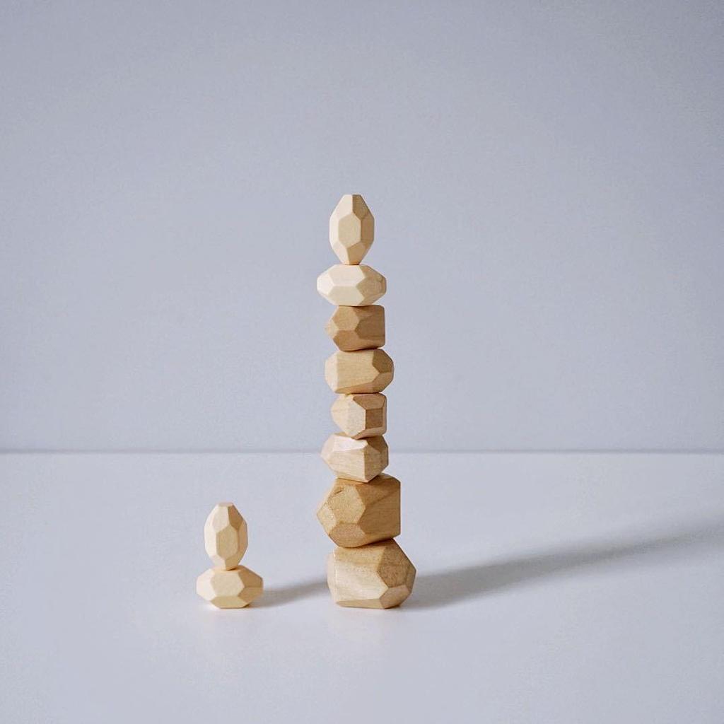 Colorful Stacking Stones Building Blocks for Children's Hand-Eye Coordination - Educational Toy for Boys & Girls Ages 3-6