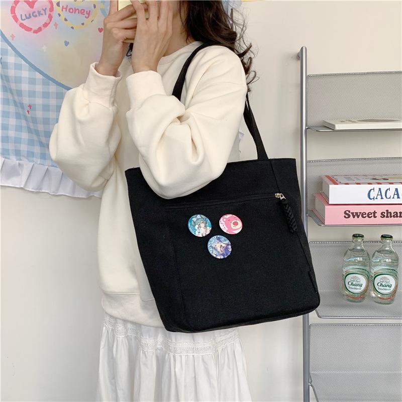 Canvas Bag Women's 2025 New Bag Shoulder Bag Handbag Premium Tote Bag Cloth Bag Student