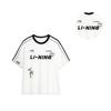Li Ning Buchstabenprint Locker Atmungsaktiv Vielseitig Kurzarm T-Shirt Unisex Oberteile Weiß AHSU657-1(TEAM702-3.4.7)