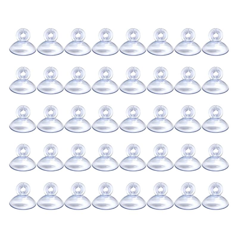 

40pcs Mini Suction Hooks Perfect for Securing Light Chain High Grip Force Simple Press Application Durable PVC Materials 1