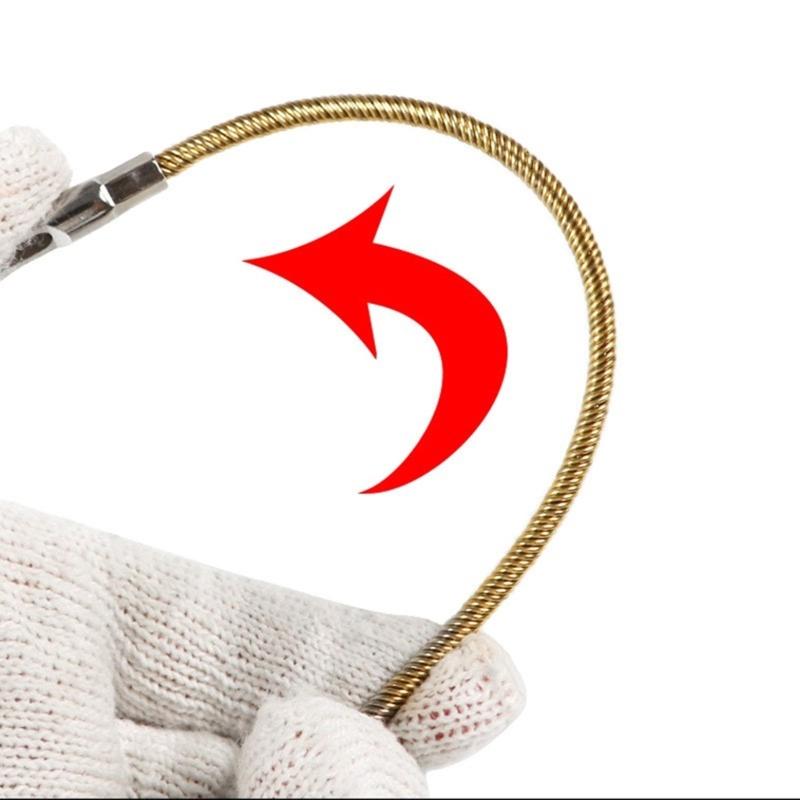 Electrical Spring Wire Threader Fish Tape Electrical Wire Threader Flat Head Manual Cable Puller Tool for Electrical