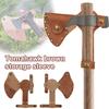 Durable PU Leather Axe Sheath Portable Outdoor Camping Survival Hatchet Blade Protection Cover Garden Tools Waist Hanging Type