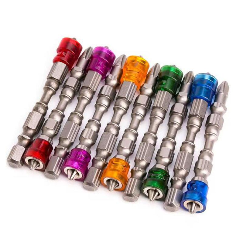 

Набор магнитных бит для отвертки 5 в 1 Шестигранные крестовые отвертки Хвостовик 1/4 дюйма Аксессуары для электроинструментов для гипсокартона Электродрель B