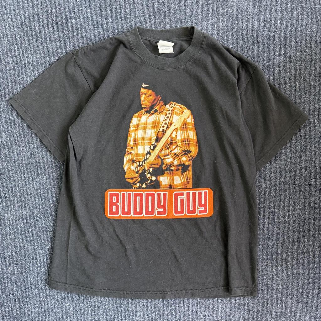 Vintage 2000 Buddy Guy Shirt Mens Large Black Blues Guitar Tour Tee T-Shirt Unisex T-Shirt