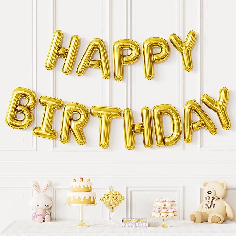 Happy Birthday Balloon Banner,40.64 cm black happy birthday banner foil balloon,Black Hbd Balloon Letters Polyester Film Balloon,Birthday Sign Party