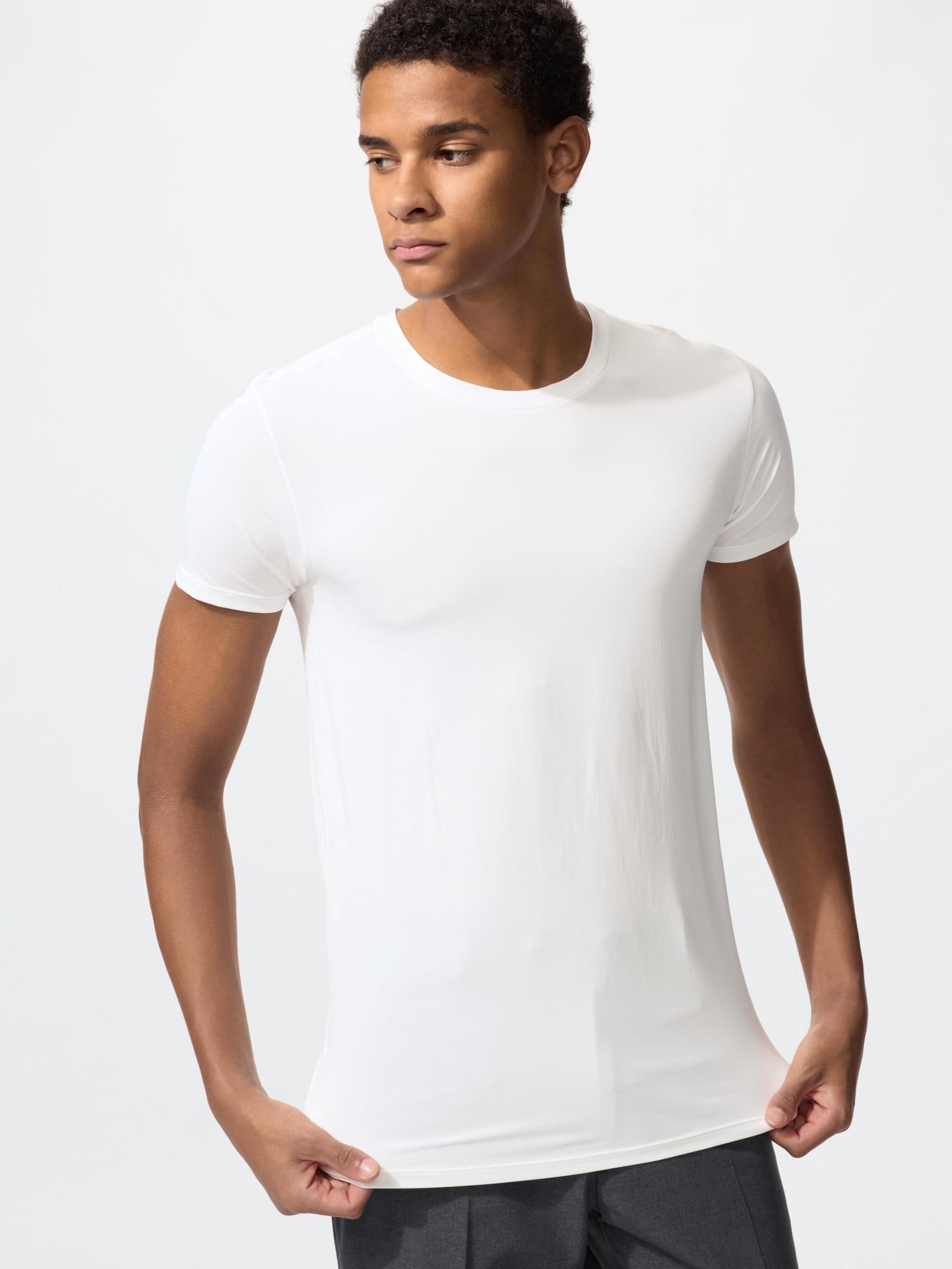 

Футболка Uniqlo Japan Airism с круглым вырезом и коротким рукавом 00 WHITE/XS