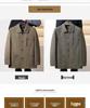 Men's Mid-Aged Full Fleece Jacket - Spring/Autumn Lapel Button Outerwear, Dad's Style Top, Grandpa's Clothing.