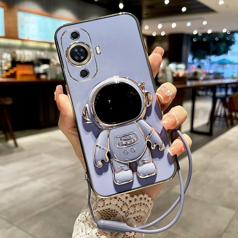 Case For Huawei Nova 12S 12 Lite 12 Active 11 12i 12 SE Cover Luxury Electroplated Astronaut Mobile Cute Phone Case Bumper
