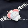 Xiaohongshu Coal Ball Plush Cat Pencil Case - Large Capacity, Cute Japanese Cartoon Stationery Bag