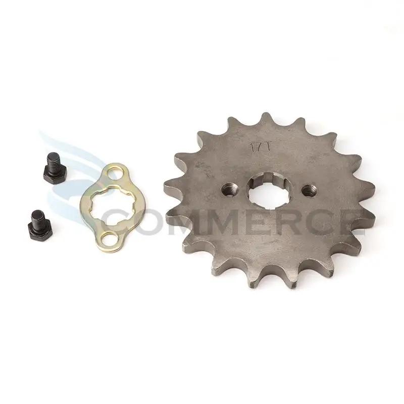 530# 20mm 10T-21T Teeth Front Engine Sprocket Chain With Locker Motorcycle Dirt Bike PitBike ATV Quad Buggy Motorcycle Parts