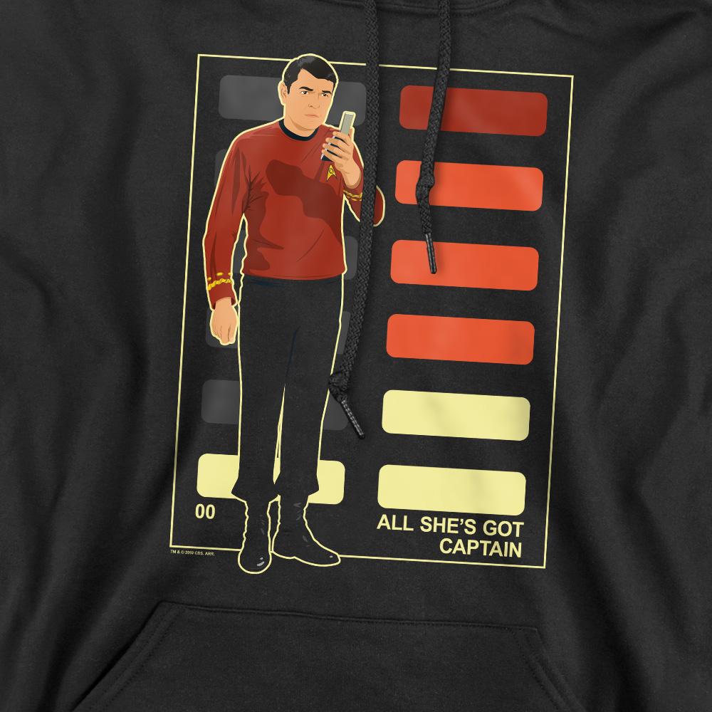 STAR TREK Mens All SheÂ´s Got Captain Hoodie