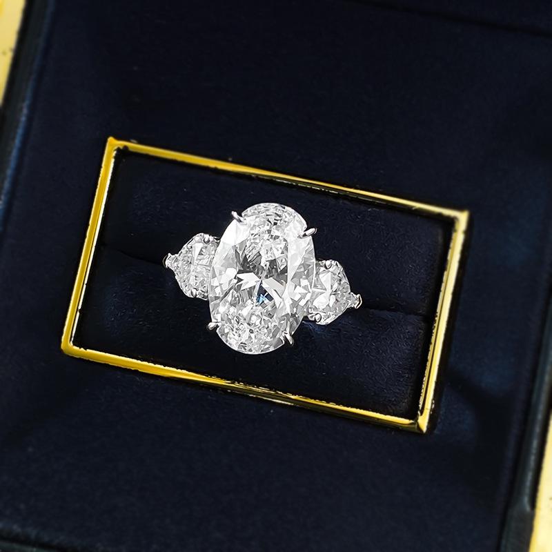 Hui Zhi Yi S925 Silber Ovaler Ring - Europäischer & Amerikanischer Stil Heißer Verkauf