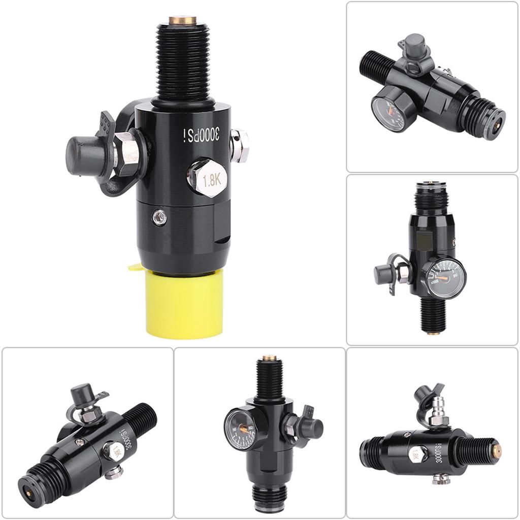 Paintball /8\\\\\\\"18UNF Thread Input 3000psi Output Pressure 800psi   Regulator