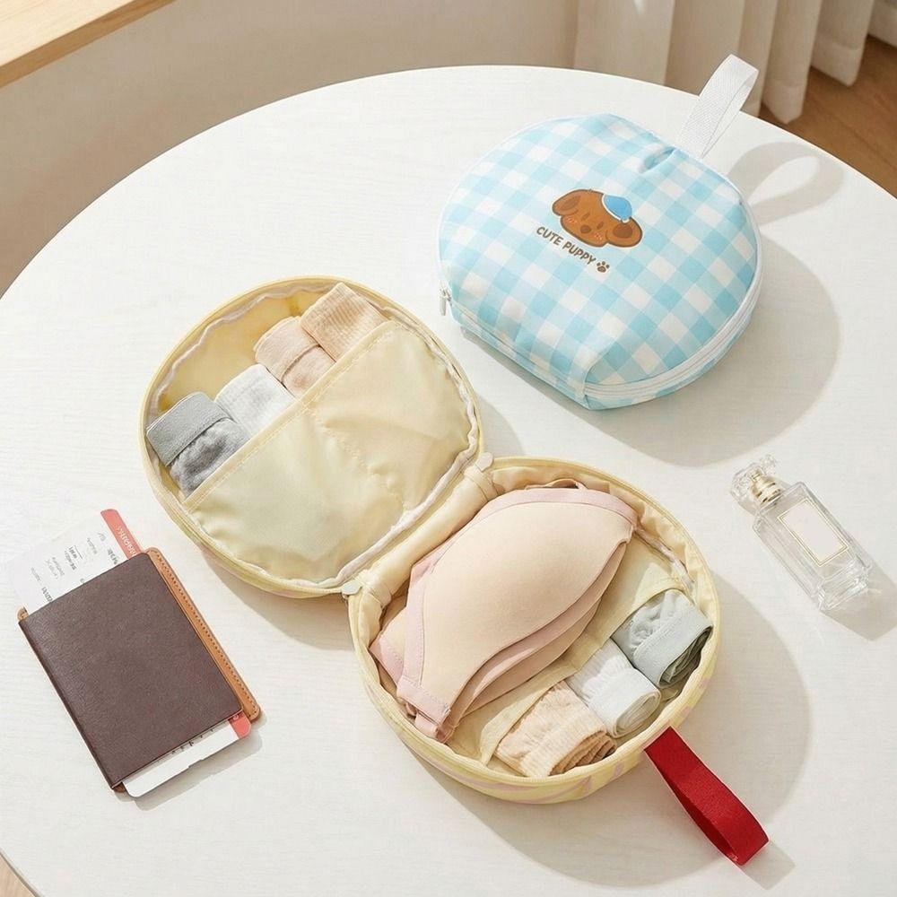 Folding Underwear Storage Bag Cartoon Bra Storage Bag Intimates Organizer  for Home