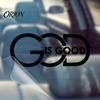 Car Body Trim Stickers God Is Good Sticker, Reflective Waterproof PVC Decal, Scratch Cover Decals Sunproof Exterior Decoration Accessories for Trucks