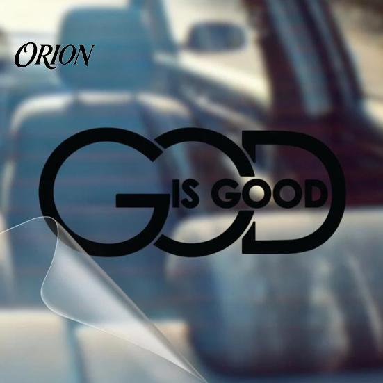 Car Body Trim Stickers God Is Good Sticker, Reflective Waterproof PVC Decal, Scratch Cover Decals Sunproof Exterior Decoration Accessories for Trucks