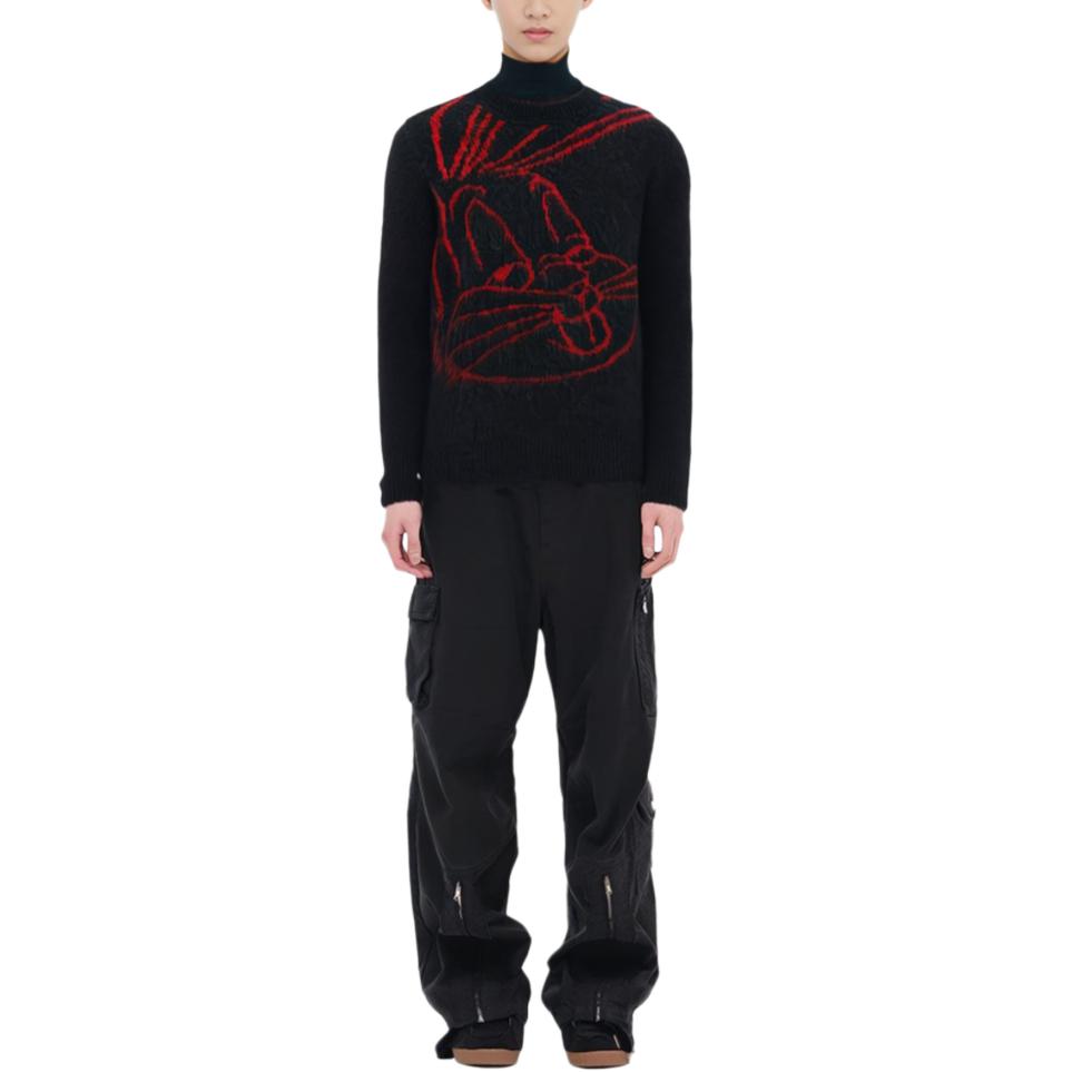 HUGO BOSS Sweaters Men's Black Crew Neck Moderate Other 50485235-001