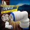 Water Purifier Quick Connect Fitting Adapter: 1/4, 3/8, 1/2 Inch with 1/2 Thread, Including Tee Elbow and Straight Connector