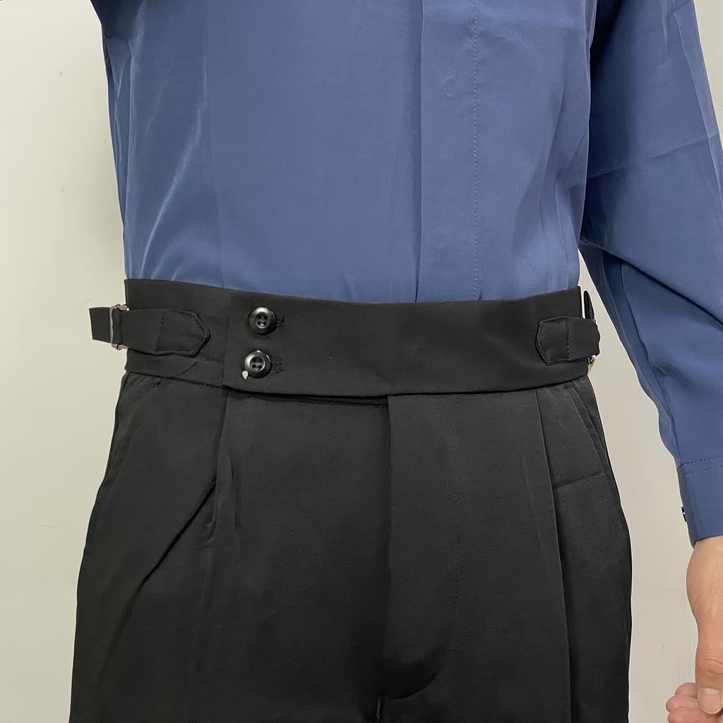Herren-Nylon-Hemdhalter mit rutschfester elastischer Grifffläche und verstellbarer Schnalle - Nicht-textile gewebte Hemdhalter-Riemen