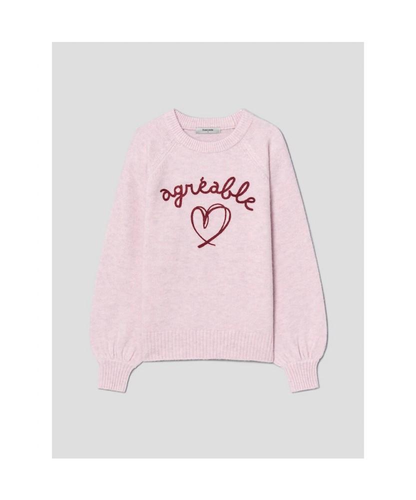 8SECONDS Heart Pullover Pink