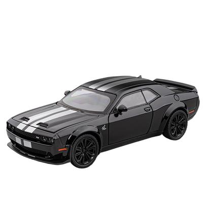 1/22 Dodge Challenger SRT Hellcat Modello Auto Muscolosa in Lega Diecasts Metallo Auto Sportive Veicoli Modello Suono Luci Giocattolo per Bambini Regalo