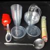 ZISIZ Disposable Hard Plastic Crystal Bowls