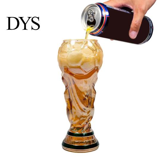 Party Beer Glass Trophy Glass, 480ml Football Cup, Champion Shaped Mug Soccer Gift for Lovers Large Capacity