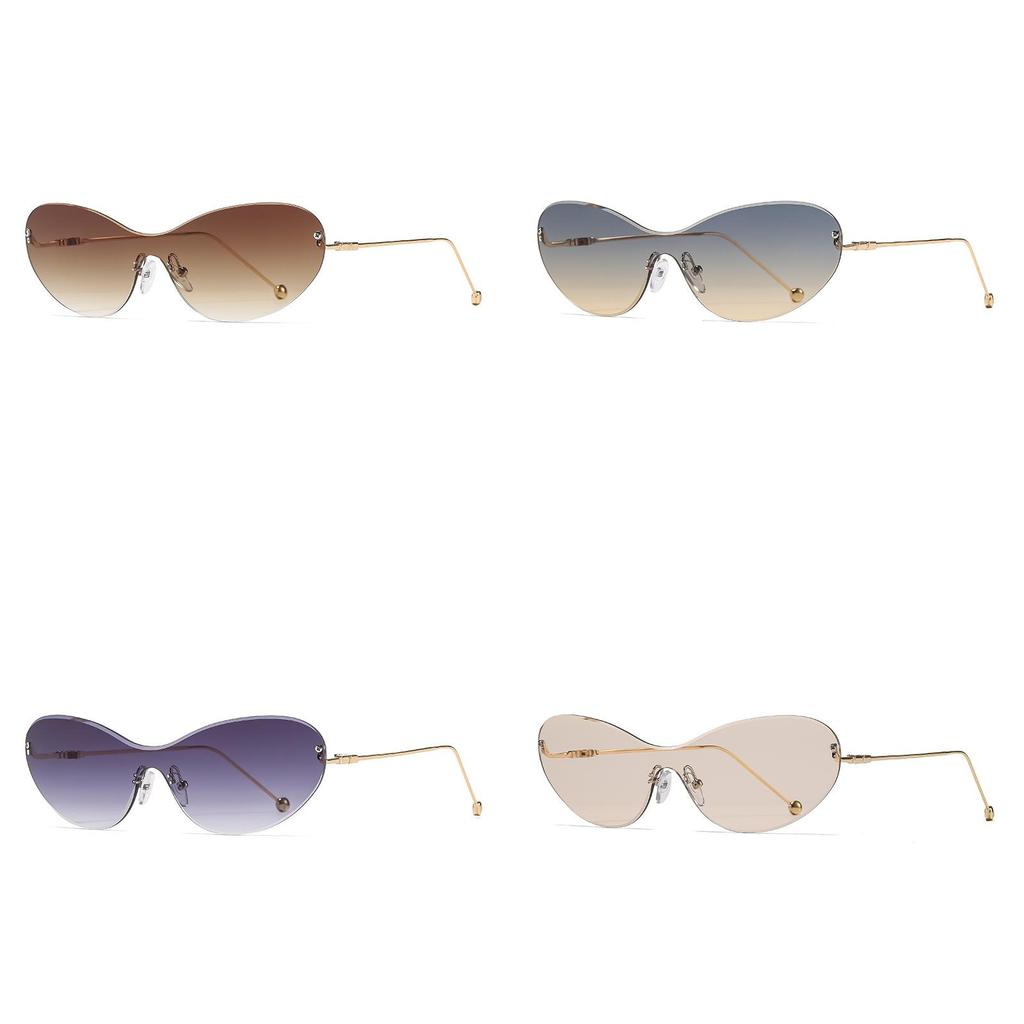 Minimalistyczne Okulary Przeciwsłoneczne w Kształcie Motyla Uv400 Na Podróż i Imprezy