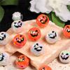 SW19 5Pcs 15MM Fun Plating Devil Pumpkin Beads UV Plated Beads DIY Phone Bracelet Chain Pen Beads Handmade Material Accessories