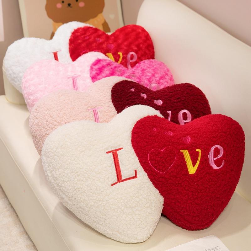Heart-Shaped Bridal Lumbar Cushion - Valentine's Gift