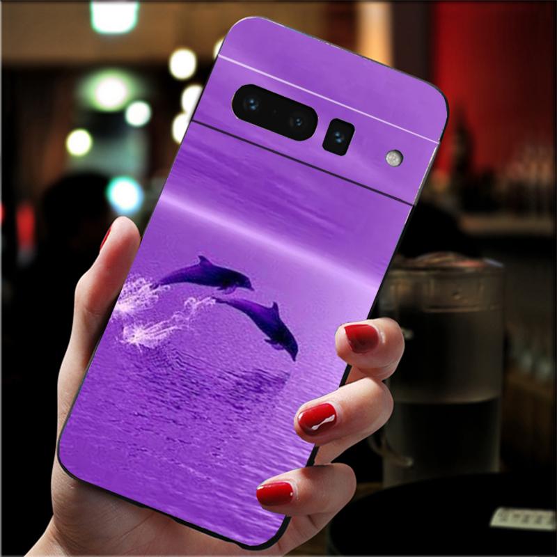 Phone Case For Google Pixel 10 9 Pro XL 9A 8 7 6 Pro Pixel 8A 7A 6A Pixel 8 7 6 5 Infinity On Purple Art
