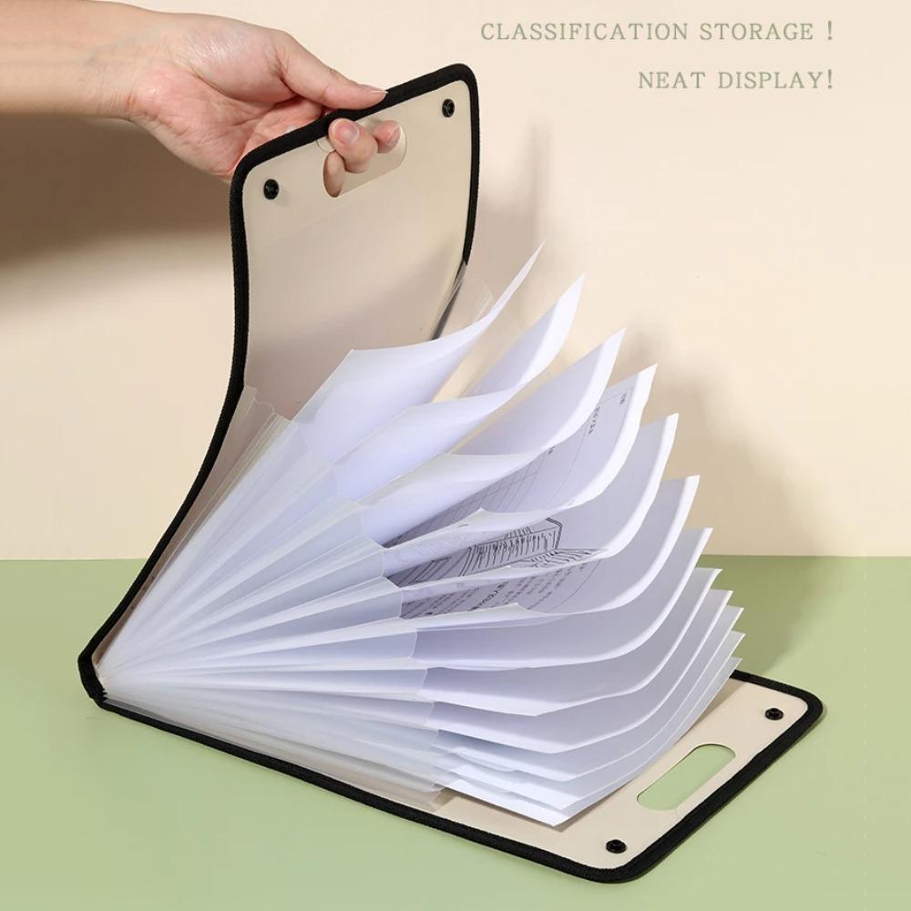 Briefcases A4 Vertical Folder PP Material A4 File Storage Bag  Document Organizer