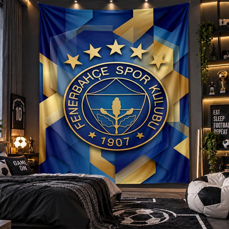 Arazzo da Appendere alla Parete Stampa del Fenerbahçe FC Tessuto per Soggiorno Camera da Letto Decorazione per la Casa