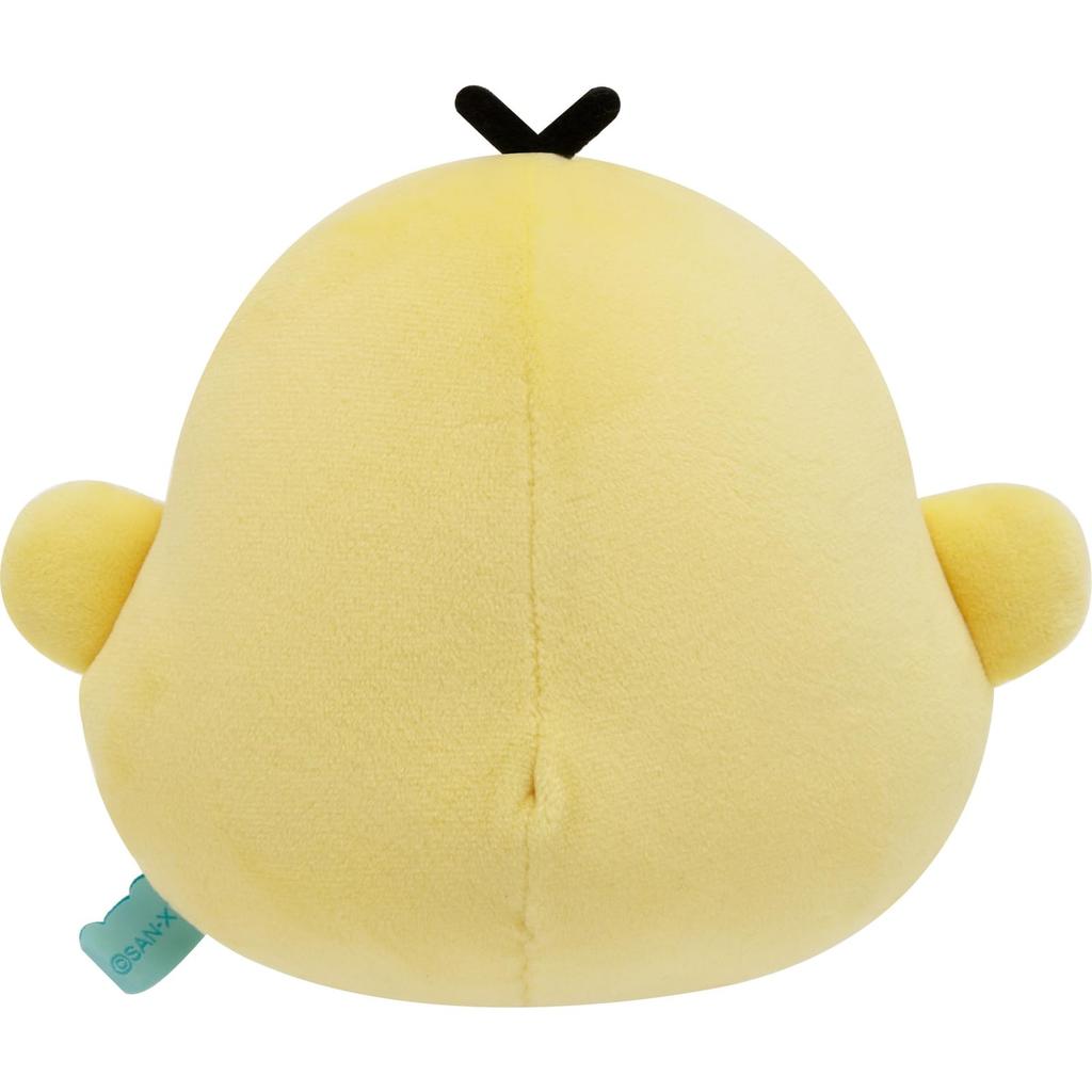 San-X Rilakkuma "Let's all be full" Fully Rolling Plush Toy Kiiroitori MO65901 Size: H11.5 x W16.5 x D10cm