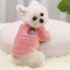 Pet Winter Warm Dog Sweater Thickened Soft Cotton Coat Velvet Vest Clothes Warm and Comfortable Small and Medium sized Dog Pet C