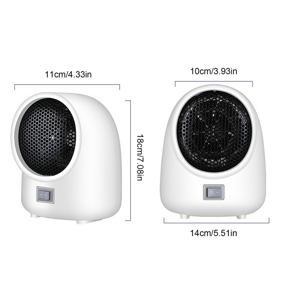 Small Space Heater Fast Heating Desk Space Heater Portable Even Heating Cold Weather Warming Machine with Adjustable Temperature