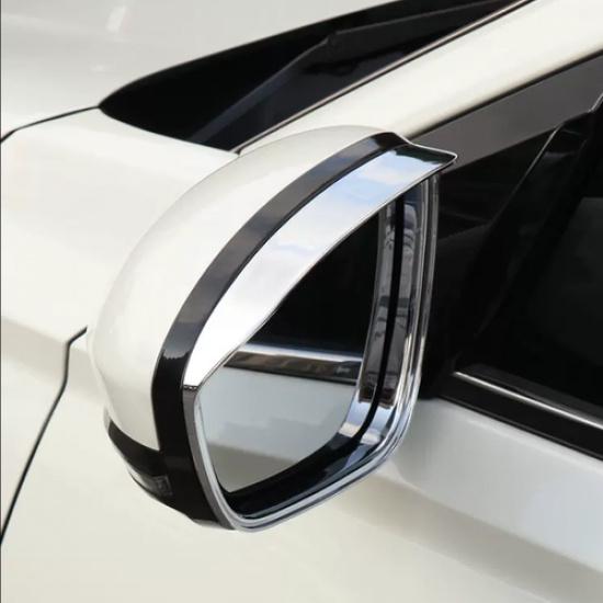 For Nissan Altima -2024 Side Mirror Rain Eyebrow Cover Trim Chrome 2PCS