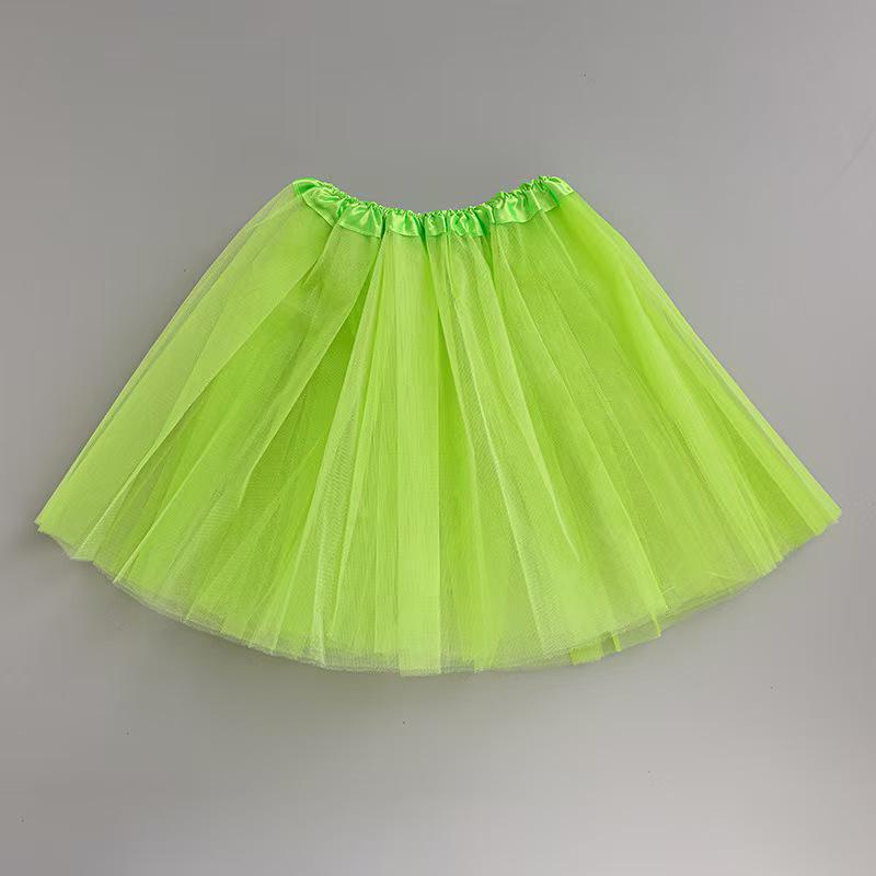 Leuchtender Tüll-Ballettrock - Weißer Netz-Kurzunterrock für Mädchen